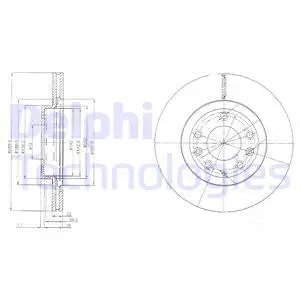 BG4141 DELPHI Тормозной диск (фото 1)