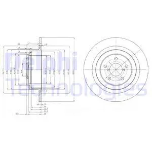 BG4154 DELPHI Тормозной диск (фото 1)