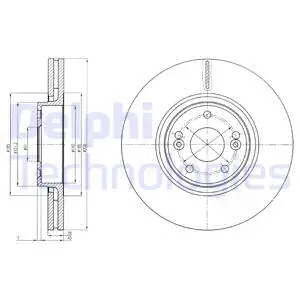 BG4167 DELPHI Тормозной диск (фото 1)