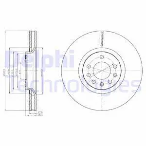 BG4185 DELPHI Тормозной диск (фото 1)