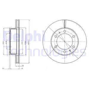 BG4211C DELPHI Тормозной диск (фото 1)