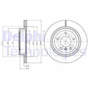 BG4223 DELPHI Тормозной диск (фото 1)