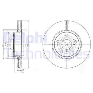 BG4236 DELPHI Тормозной диск (фото 1)