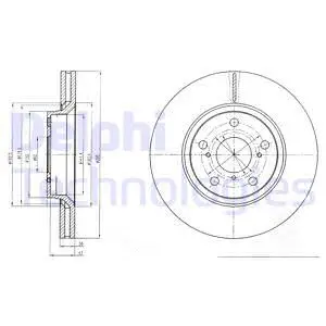 BG4236C DELPHI Тормозной диск (фото 1)