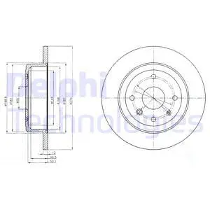 BG4244-C DELPHI Тормозной диск (фото 1)