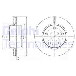 BG4259 DELPHI Тормозной диск (фото 1)