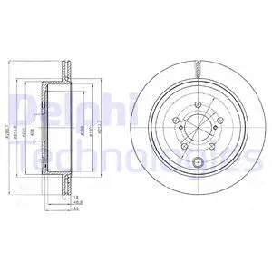 BG4288 DELPHI Тормозной диск (фото 1)