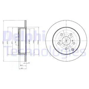 BG4291 DELPHI Тормозной диск (фото 1)