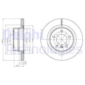BG4293C DELPHI Тормозной диск (фото 1)