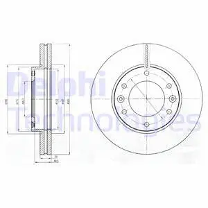 BG4296 DELPHI Тормозной диск (фото 1)