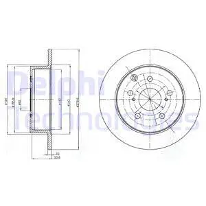 BG4303 DELPHI Тормозной диск (фото 1)
