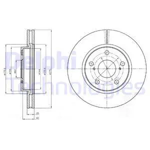 BG4304 DELPHI Тормозной диск (фото 1)