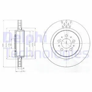 BG4306 DELPHI Тормозной диск (фото 1)
