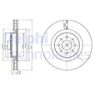 BG4308 DELPHI Тормозной диск (фото 1)