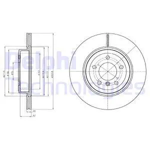 BG4325 DELPHI Тормозной диск (фото 1)