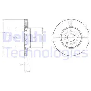 BG4342 DELPHI Тормозной диск (фото 1)