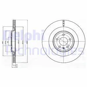 BG4387 DELPHI Тормозной диск (фото 1)