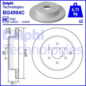 BG4994C DELPHI Тормозной диск (фото 1)