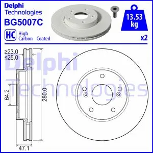 BG5007C DELPHI Тормозной диск (фото 1)