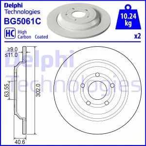 BG5061C DELPHI Тормозной диск (фото 1)