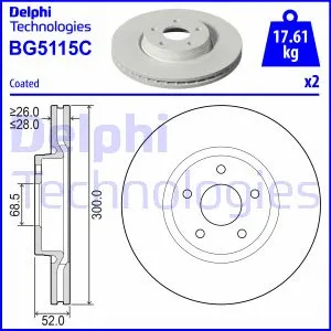 BG5115C DELPHI Тормозной диск (фото 1)