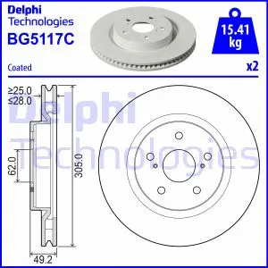 BG5117C DELPHI Тормозной диск (фото 1)