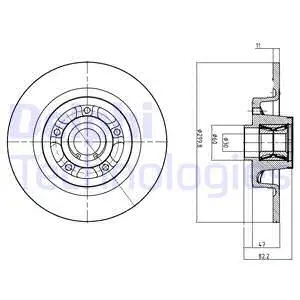 BG9023RS DELPHI Тормозной диск (фото 1)