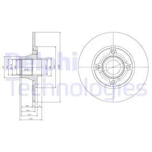 BG9033RSC DELPHI Тормозной диск (фото 1)