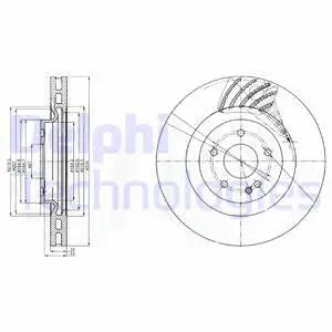 BG9059 DELPHI Тормозной диск (фото 1)