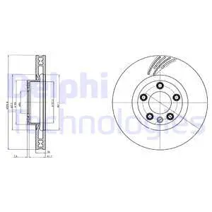 BG9100C DELPHI Тормозной диск (фото 1)