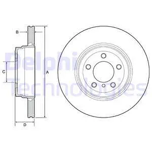 BG9120C DELPHI Тормозной диск (фото 1)