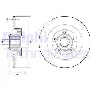 BG9134RSC DELPHI Тормозной диск (фото 1)