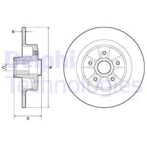 BG9136RS DELPHI Тормозной диск (фото 1)