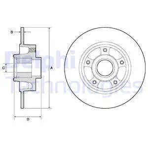 BG9137RSC DELPHI Тормозной диск (фото 1)