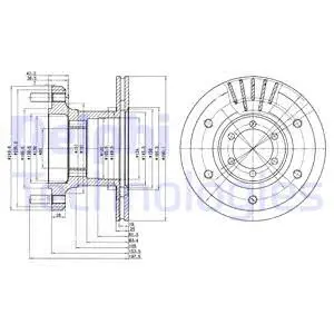 BG9453 DELPHI Тормозной диск (фото 1)