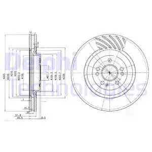 BG9759 DELPHI Тормозной диск (фото 1)