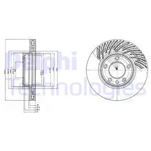 BG9949 DELPHI Тормозной диск (фото 1)