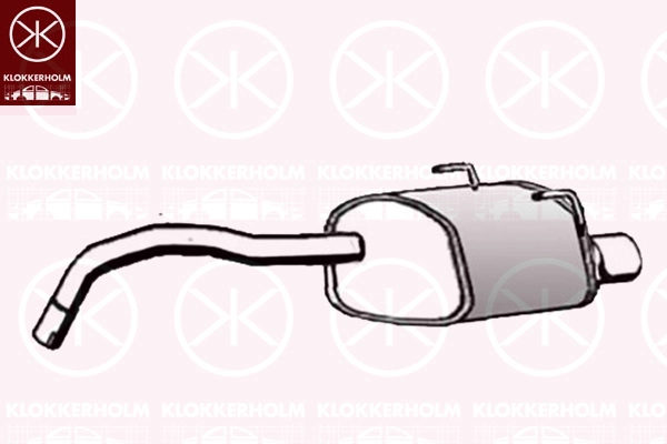 20138671 KLOKKERHOLM Глушитель выхлопных газов конечный (фото 1)