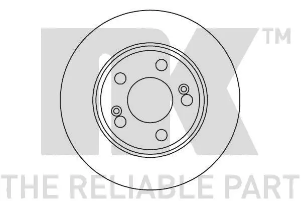 203951 NK Тормозной диск (фото 1)