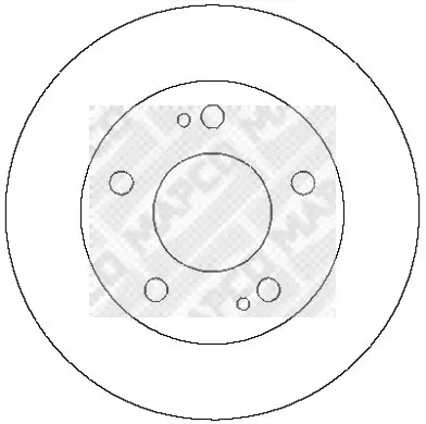 15252 MAPCO Тормозной диск (фото 1)
