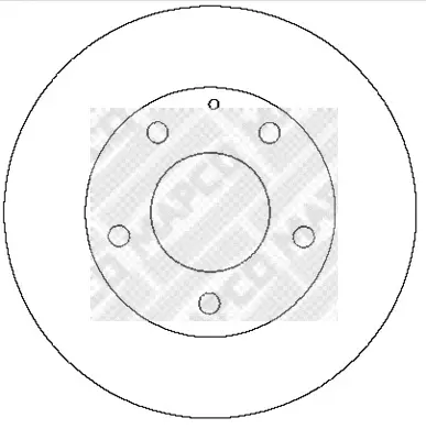 15285 MAPCO Тормозной диск (фото 1)