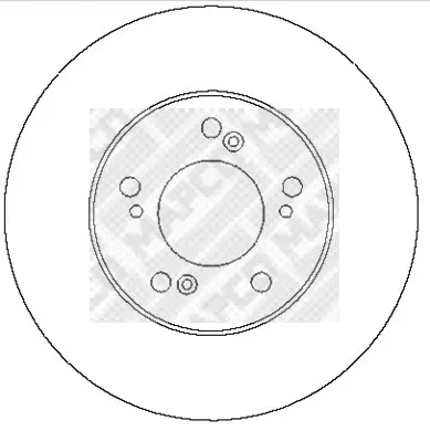 15625 MAPCO Тормозной диск (фото 1)