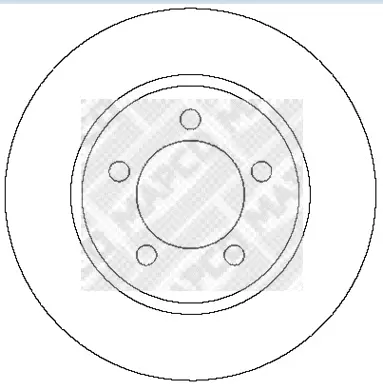 25603 MAPCO Тормозной диск (фото 1)