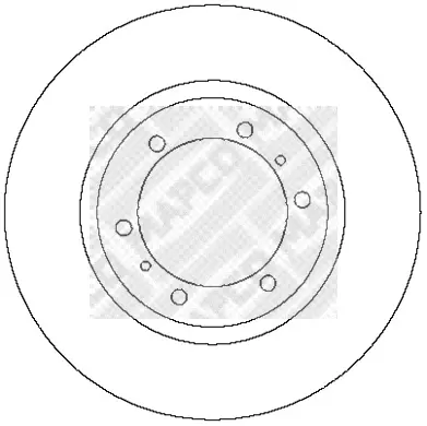 45546 MAPCO Тормозной диск (фото 1)