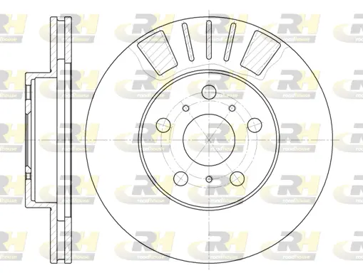 6445.10 ROADHOUSE Тормозной диск (фото 1)