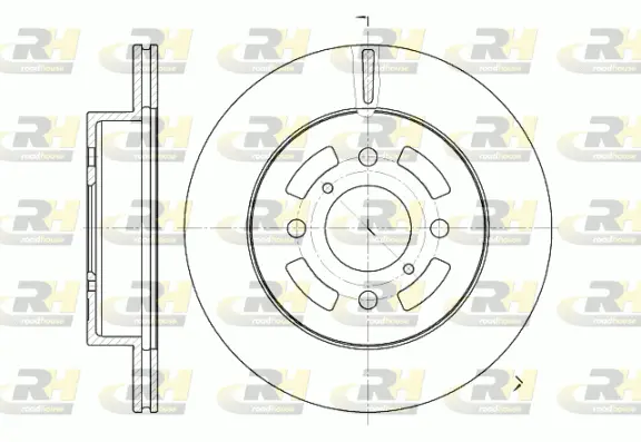 6642.10 ROADHOUSE Тормозной диск (фото 1)