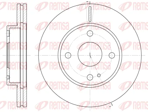 6056.10 REMSA Тормозной диск (фото 1)