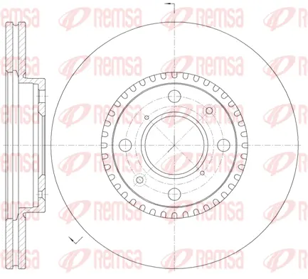 61002.10 REMSA Тормозной диск (фото 1)
