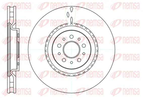 61010.10 REMSA Тормозной диск (фото 1)
