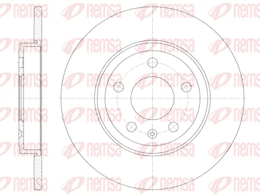 61011.00 REMSA Тормозной диск (фото 1)